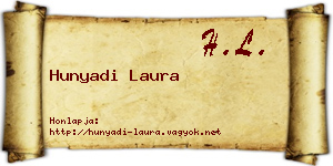 Hunyadi Laura névjegykártya